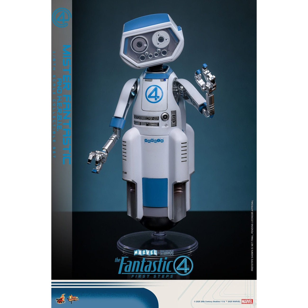 Productafbeelding The Fantastic Four - Mister Fantastic & H.E.R.B.I.E. Masterpiece actieguren set 1:6