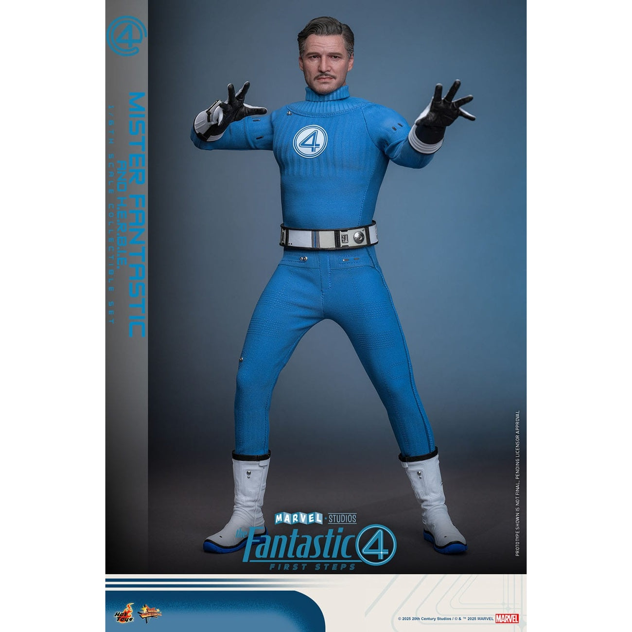 Productafbeelding The Fantastic Four - Mister Fantastic & H.E.R.B.I.E. Masterpiece actieguren set 1:6