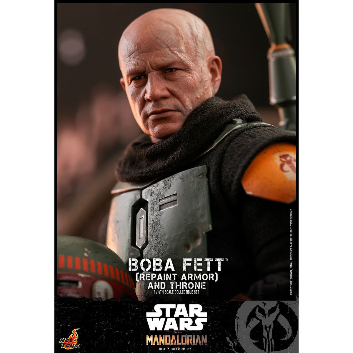 Productafbeelding Star Wars: The Mandalorian - Boba Fett Actiefiguur 1:6 Repaint Armor and Throne Special Edition