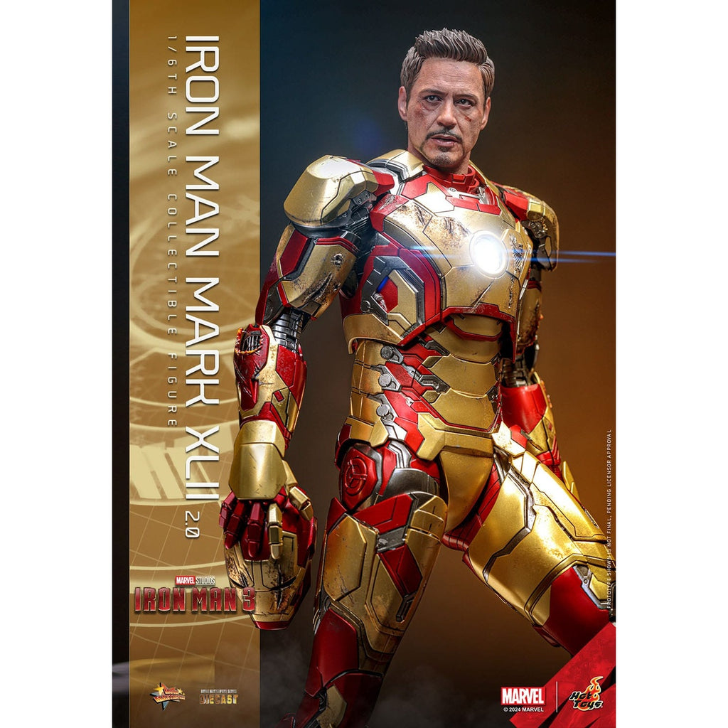 Productafbeelding Iron Man 3 - Iron Man Mark XLII Masterpiece Diecast 1:6 Deluxe Actiefiguur