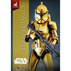 Productafbeelding Star Wars – Clone Trooper Actiefiguur 1:6 Gold Chrome Version Exclusive