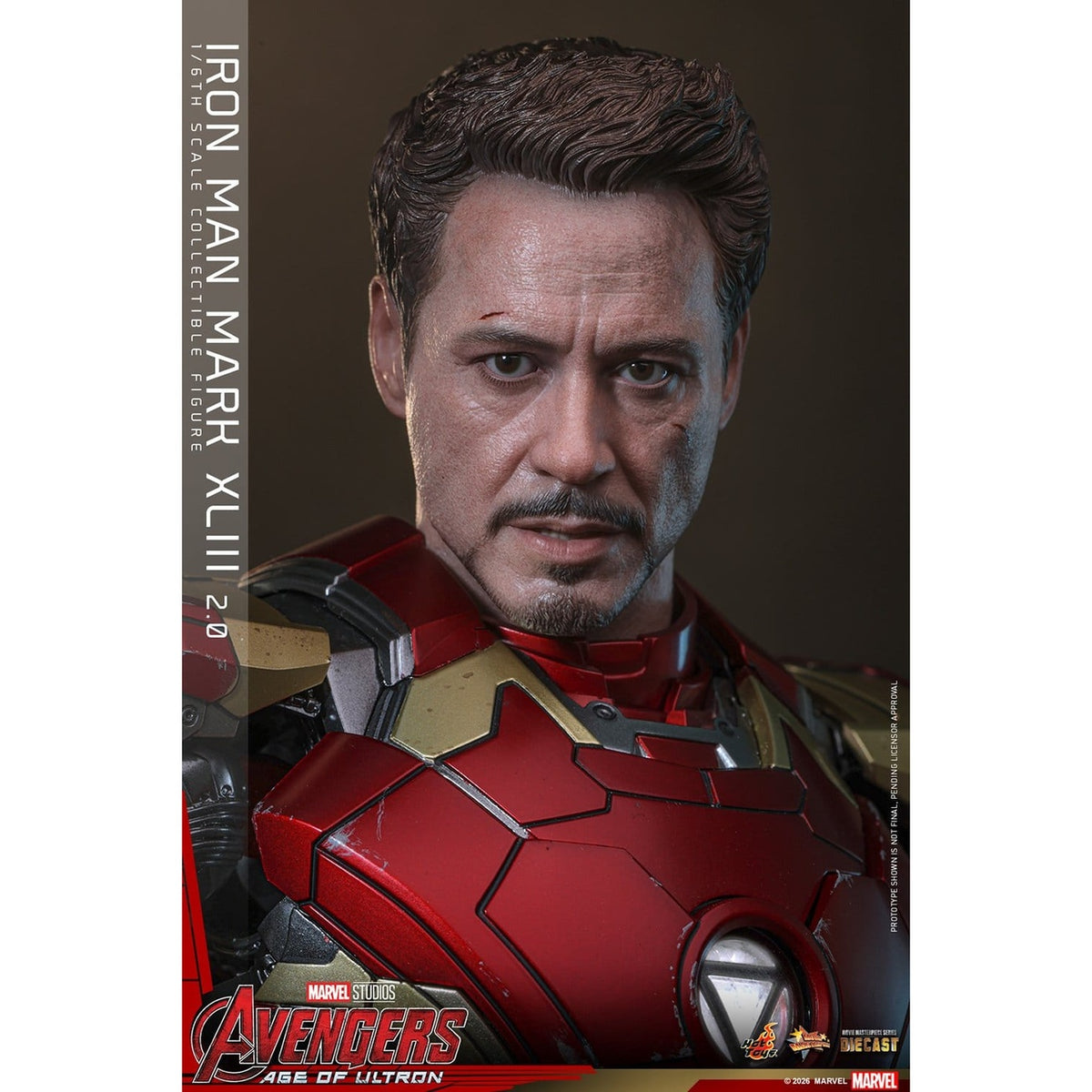 Productafbeelding Avengers: Age of Ultron - Iron Man Mark XLIII Masterpiece Diecast 1:6 Actiefiguur