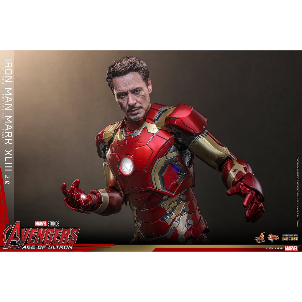 Productafbeelding Avengers: Age of Ultron - Iron Man Mark XLIII Masterpiece Diecast 1:6 Actiefiguur