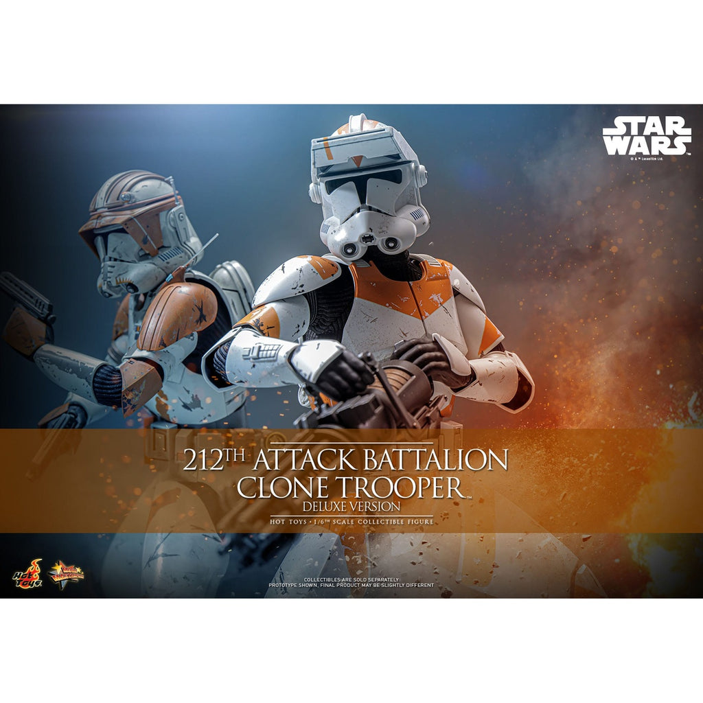 Productafbeelding Star Wars: The Clone Wars - 212th Attack Battalion Clone Trooper Actiefiguur 1:6 Deluxe Versie