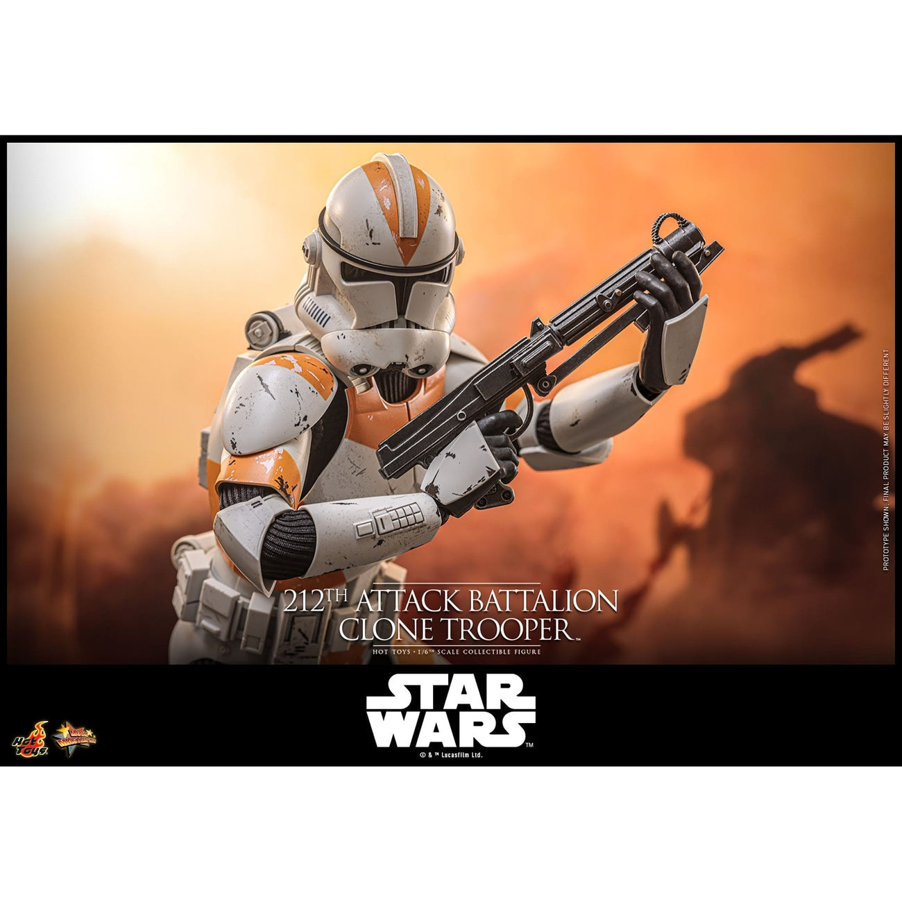 Productafbeelding Star Wars: The Clone Wars - 212th Attack Battalion Clone Trooper Actiefiguur 1:6 Deluxe Versie