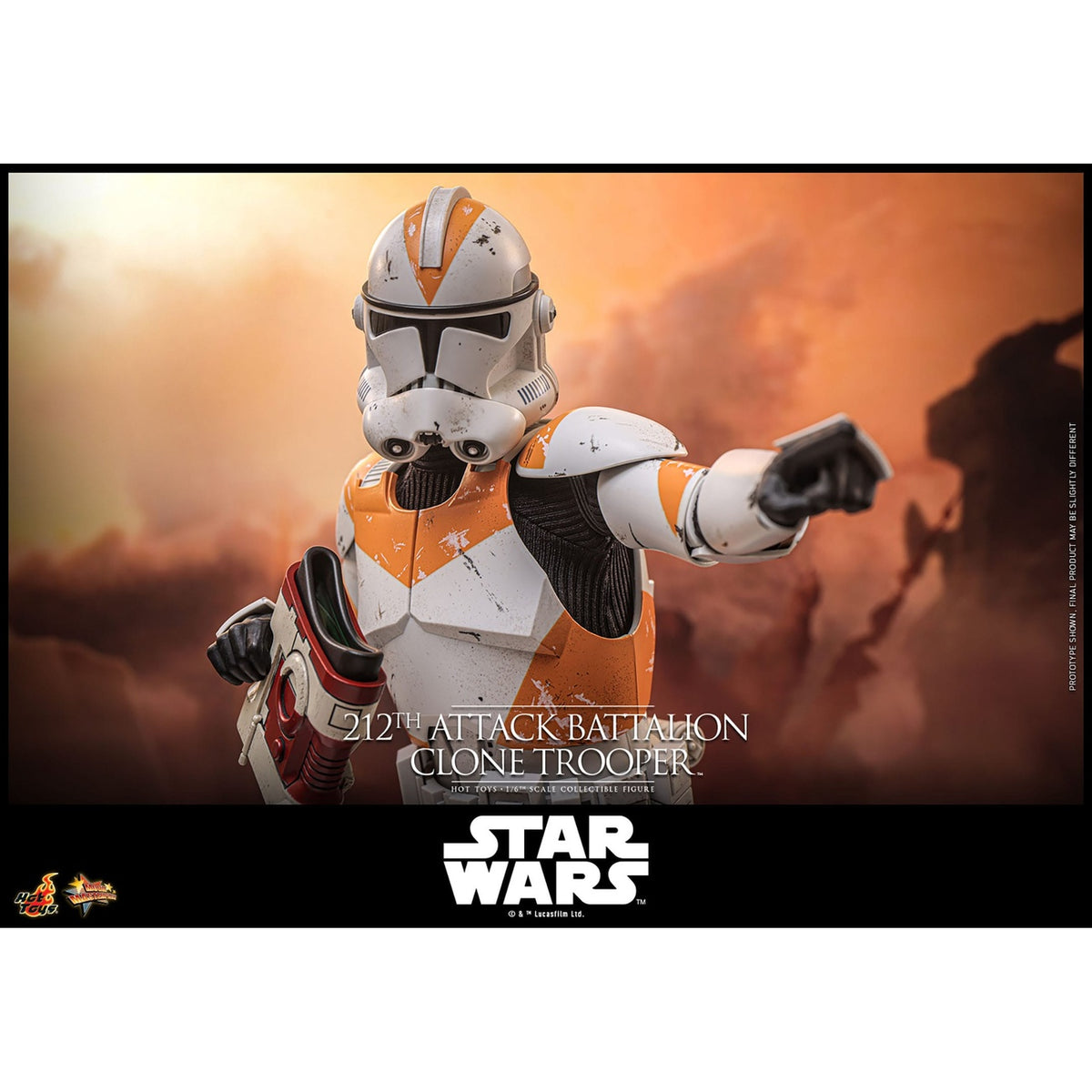 Productafbeelding Star Wars: The Clone Wars - 212th Attack Battalion Clone Trooper Actiefiguur 1:6 Deluxe Versie