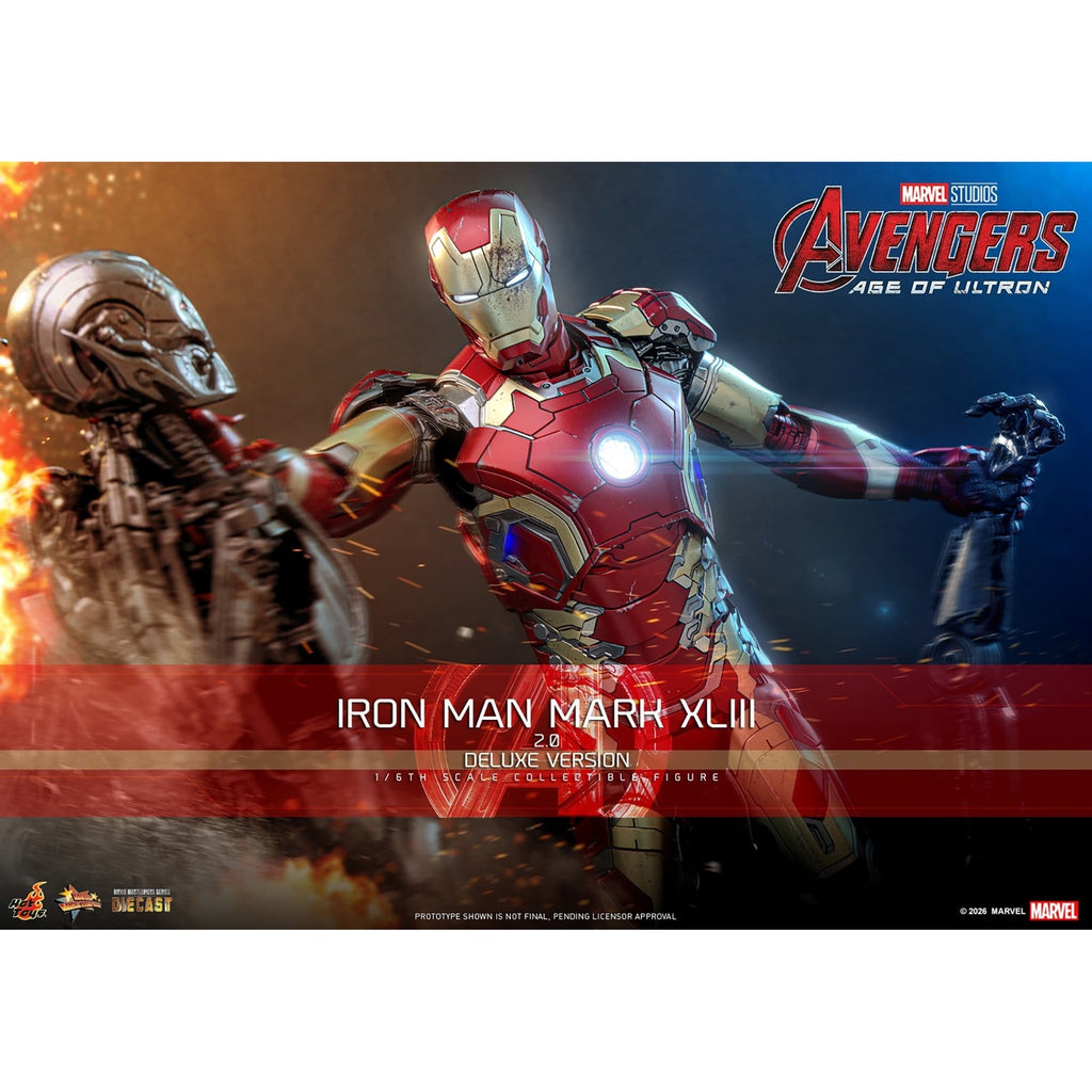 Productafbeelding Avengers: Age of Ultron - Iron Man Mark XLIII Masterpiece 1:6 Actiefiguur Deluxe Versie