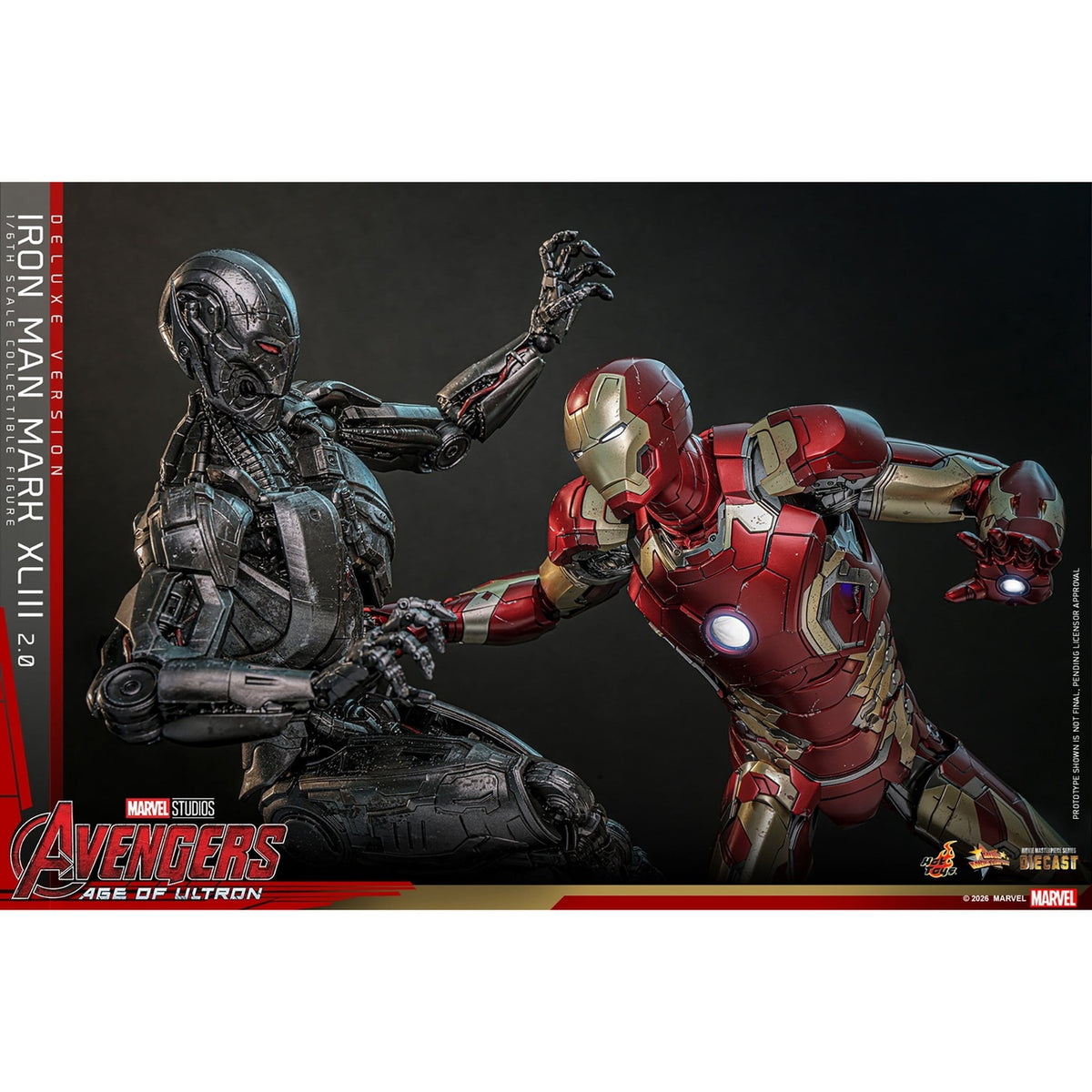 Productafbeelding Avengers: Age of Ultron - Iron Man Mark XLIII Masterpiece 1:6 Actiefiguur Deluxe Versie