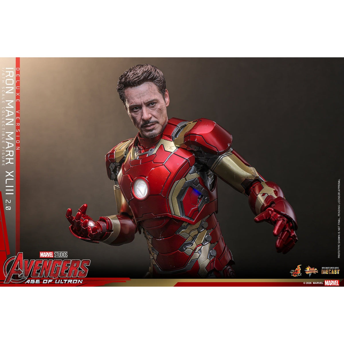 Productafbeelding Avengers: Age of Ultron - Iron Man Mark XLIII Masterpiece 1:6 Actiefiguur Deluxe Versie
