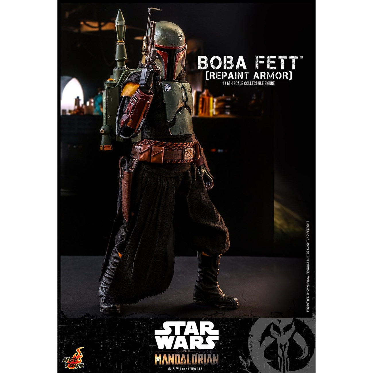 Productafbeelding Star Wars: The Mandalorian – Boba Fett Actiefiguur 1:6 Repaint Armor Special Edition