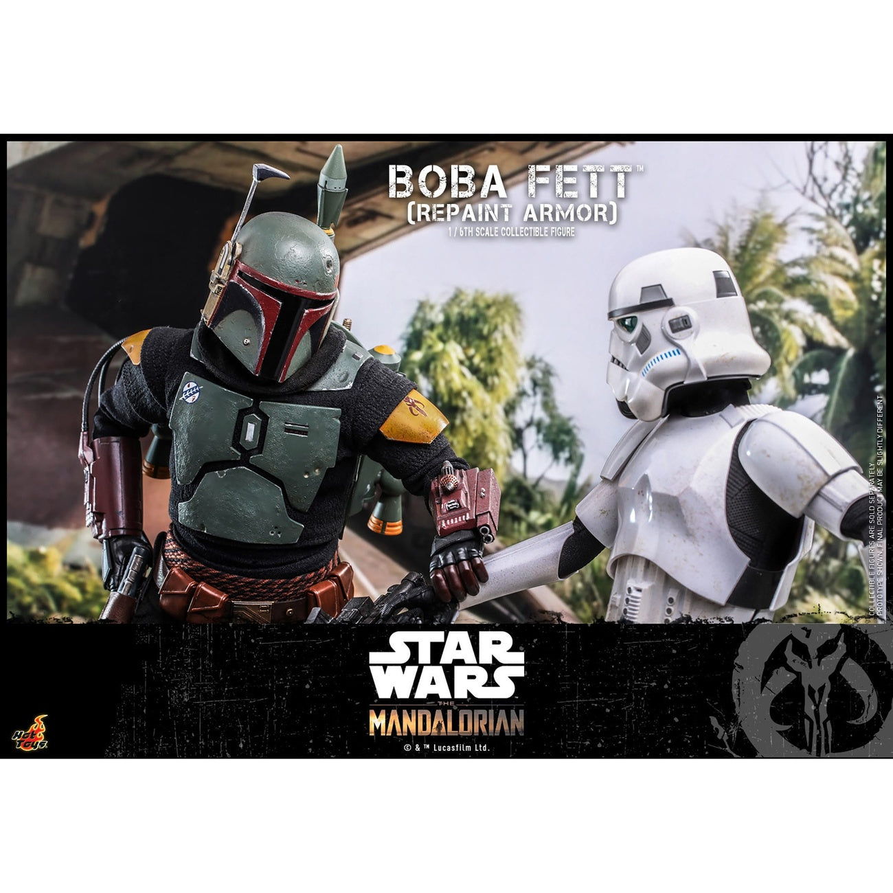 Productafbeelding Star Wars: The Mandalorian – Boba Fett Actiefiguur 1:6 Repaint Armor Special Edition