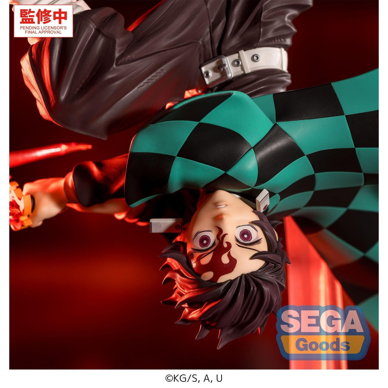 Productafbeelding Demon Slayer - Tanjiro Kamado Figuur Hinokami Kagura Ondergaande Zon Transformatie