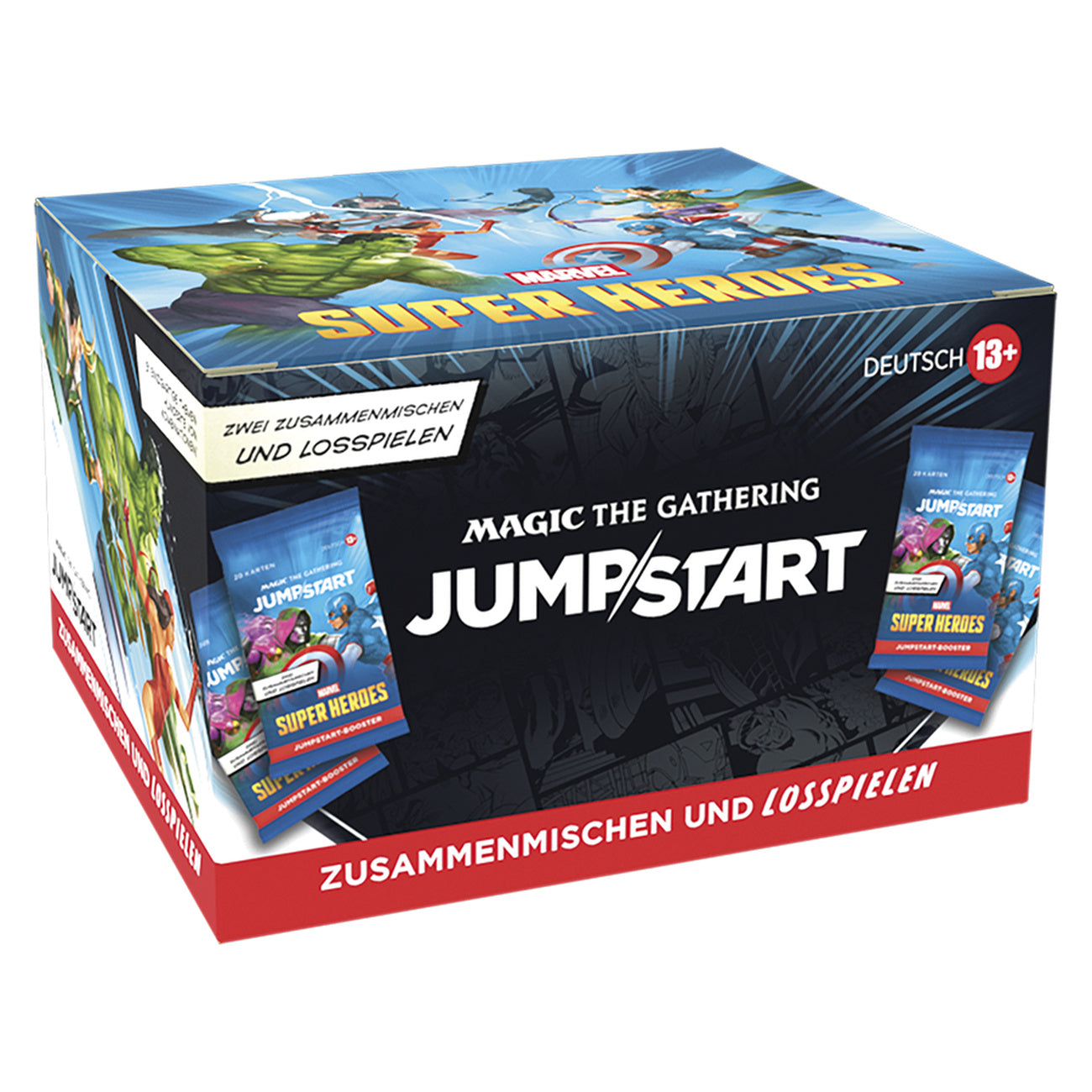 Productafbeelding Marvel Super Heroes Jumpstart Booster Duitse versie – Magic: The Gathering Display