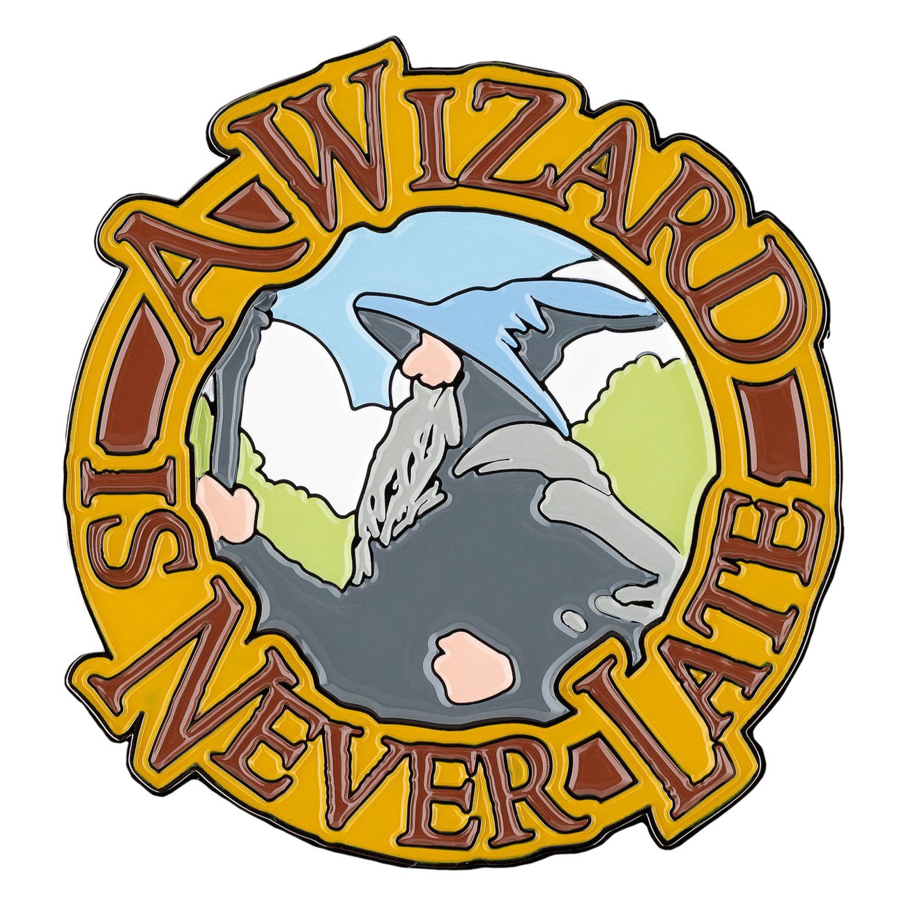 Productafbeelding In de Ban van de Ring - Gandalf A Wizard Is Never Late Magneet