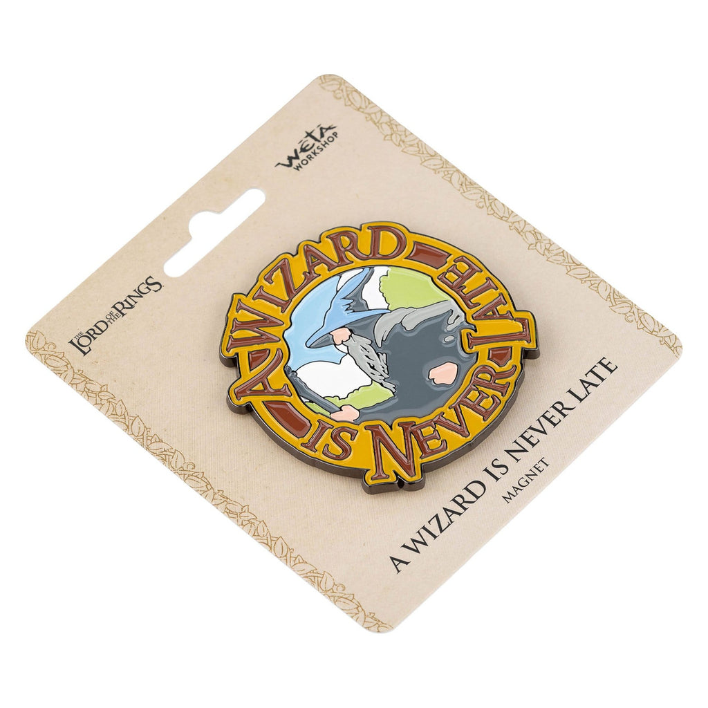 Productafbeelding In de Ban van de Ring - Gandalf A Wizard Is Never Late Magneet
