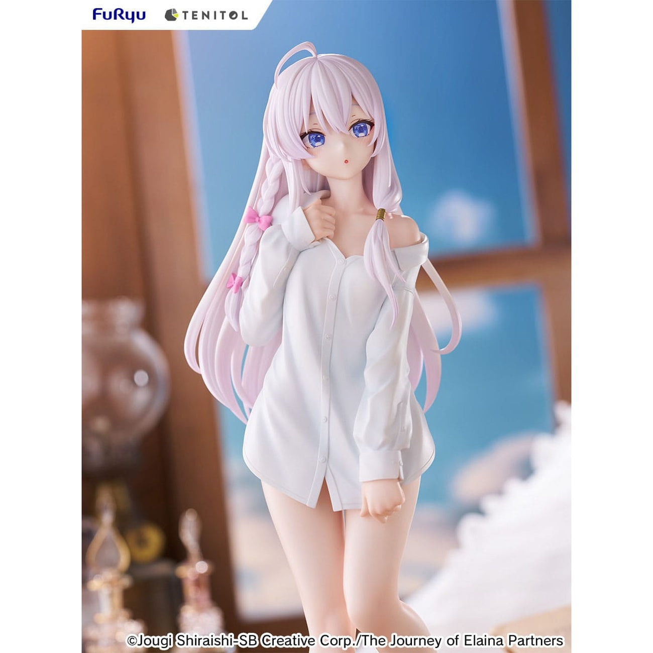 Productafbeelding Wandering Witch: The Journey of Elaina Tenitol Tall PVC-beeld Elaina Shirt Ver. 30 cm