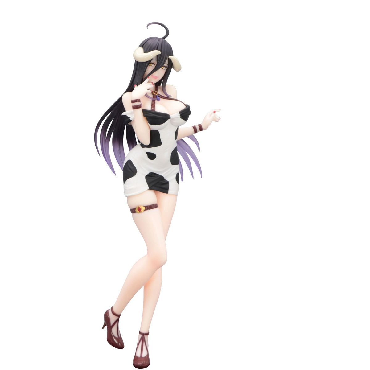 Productafbeelding Overlord Trio-Try-iT PVC Beeld Albedo Mini-jurk Koeienpatroon Ver. 21 cm