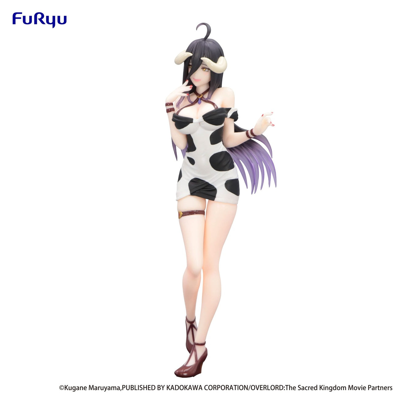 Productafbeelding Overlord Trio-Try-iT PVC Beeld Albedo Mini-jurk Koeienpatroon Ver. 21 cm