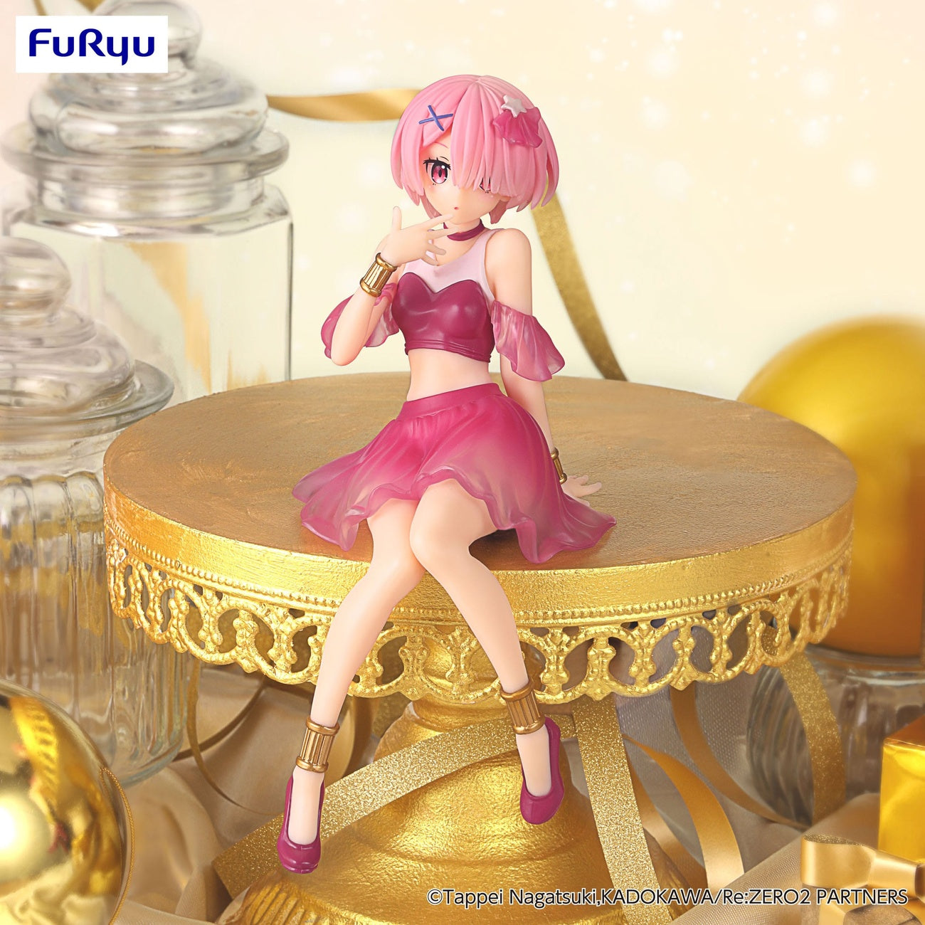Productafbeelding Re:Zero Starting Life in Another World Noodle Stopper PVC Statue Ram Twinkle Party Another Color Ver. 14 cm