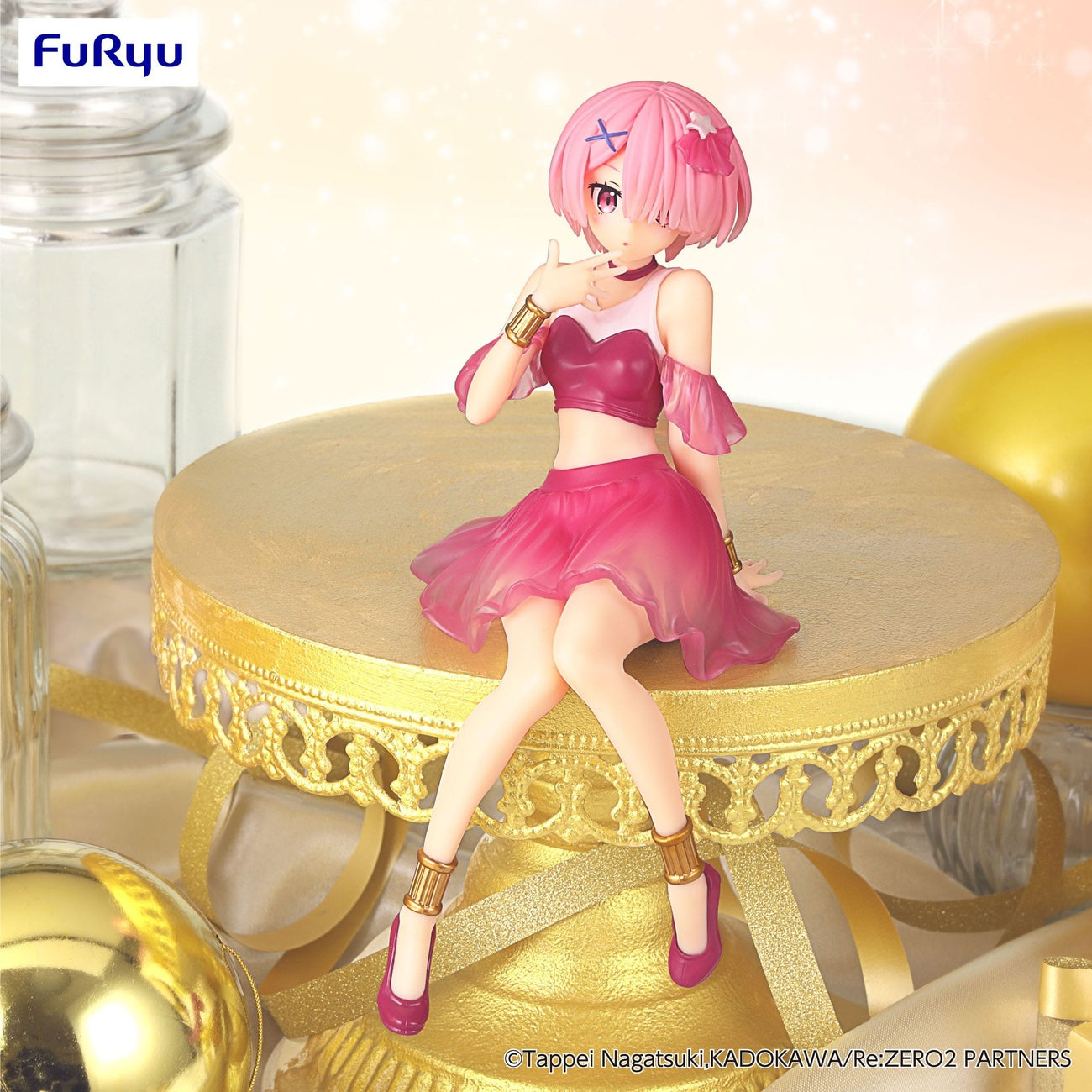 Productafbeelding Re:Zero Starting Life in Another World Noodle Stopper PVC Statue Ram Twinkle Party Another Color Ver. 14 cm