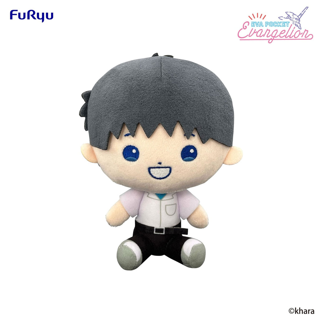 Productafbeelding Neon Genesis Evangelion Eva pocket knuffelfiguur Shinji 17 cm