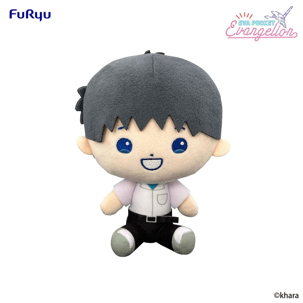 Productafbeelding Neon Genesis Evangelion Eva pocket knuffelfiguur Shinji 17 cm