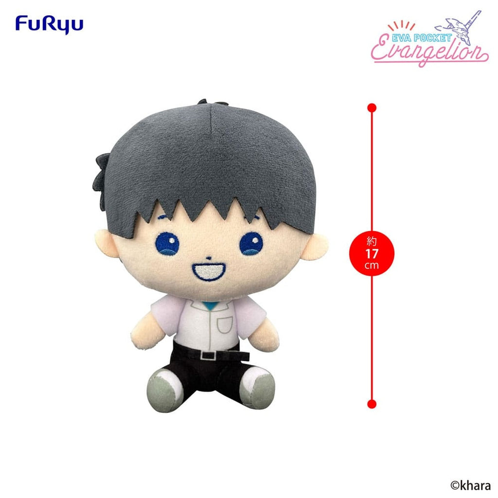 Productafbeelding Neon Genesis Evangelion Eva pocket knuffelfiguur Shinji 17 cm