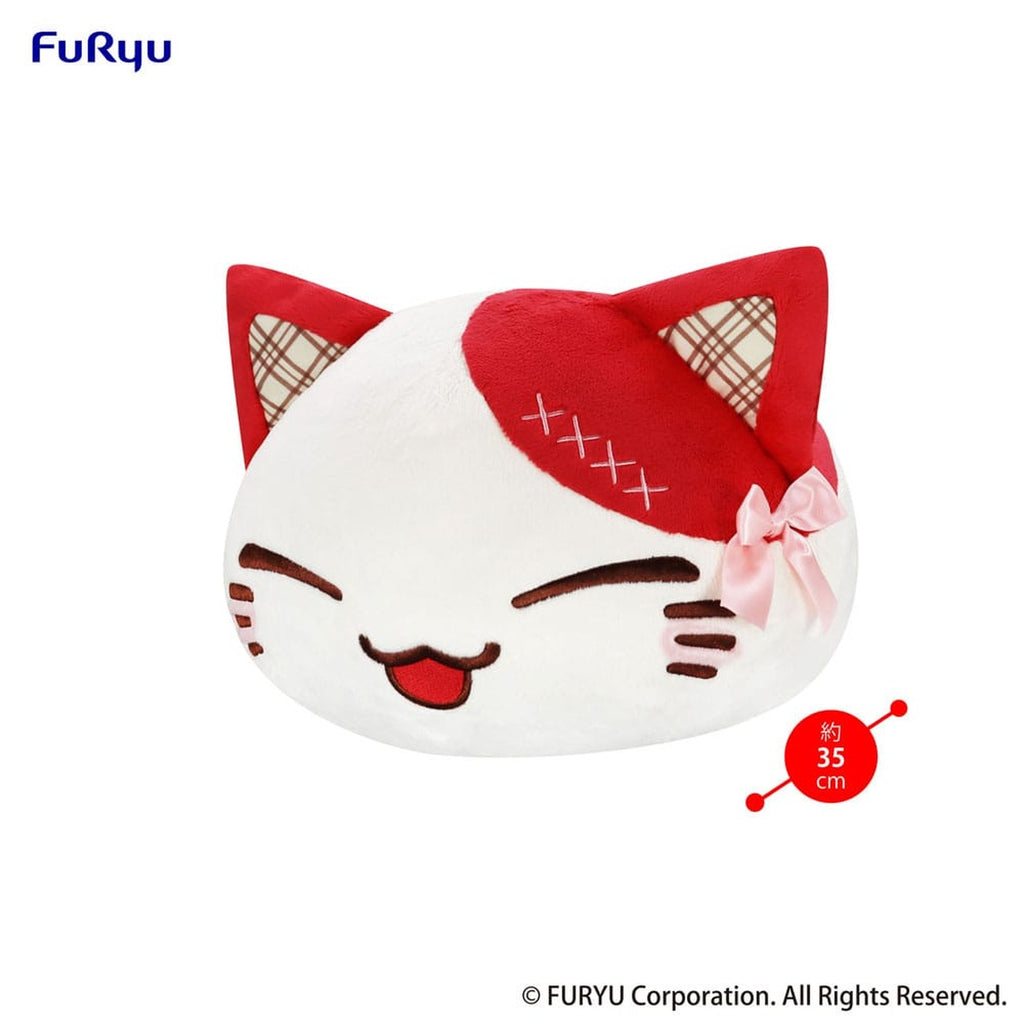 Productafbeelding Nemuneko Cat Sweet grote pluchen figuur rood 35 cm