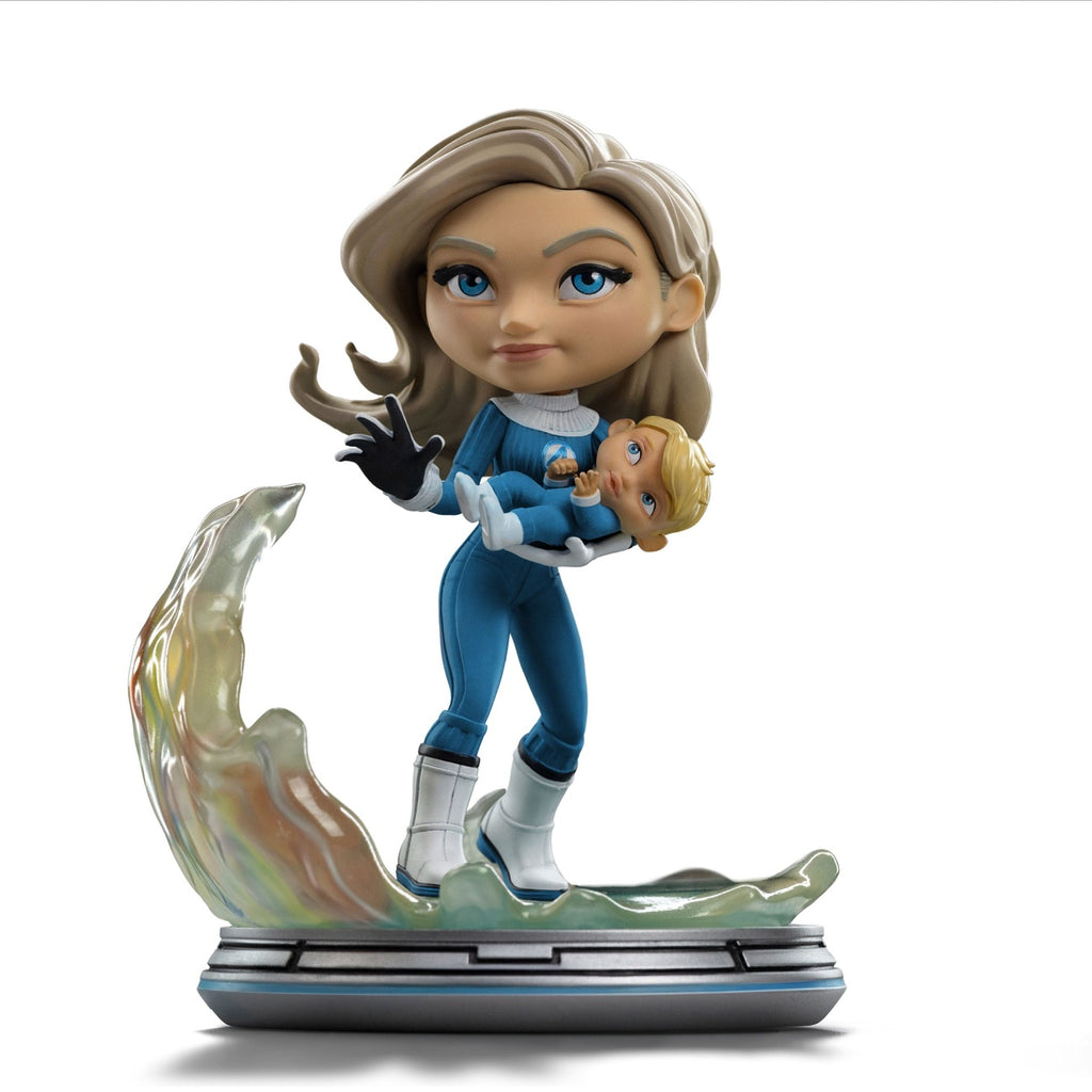 Productafbeelding Fantastic Four Mini Co. PVC-figuur Invisible Woman en Franklin 15 cm
