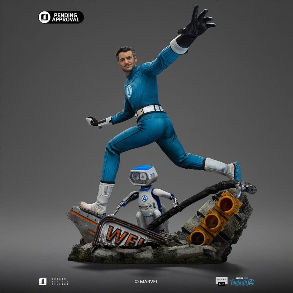 Productafbeelding Fantastic Four Art Scale Statue 1/10 Mr. Fantastic en H.E.R.B.I.E 26 cm