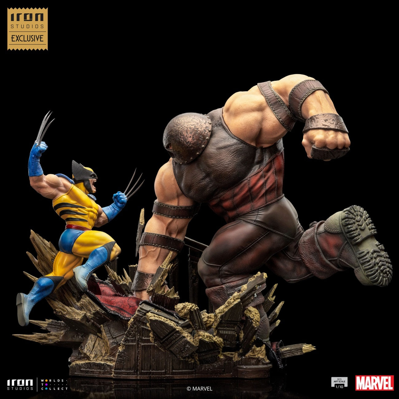 Productafbeelding Marvel BDS Art Scale Statue 1/10 Wolverine vs Juggernaut heo EU Exclusive 30 cm