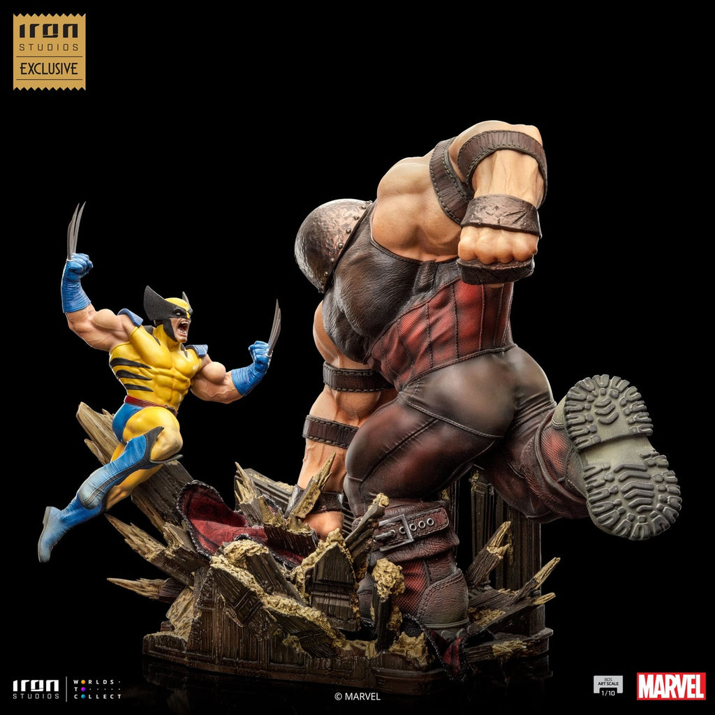 Productafbeelding Marvel BDS Art Scale Statue 1/10 Wolverine vs Juggernaut heo EU Exclusive 30 cm