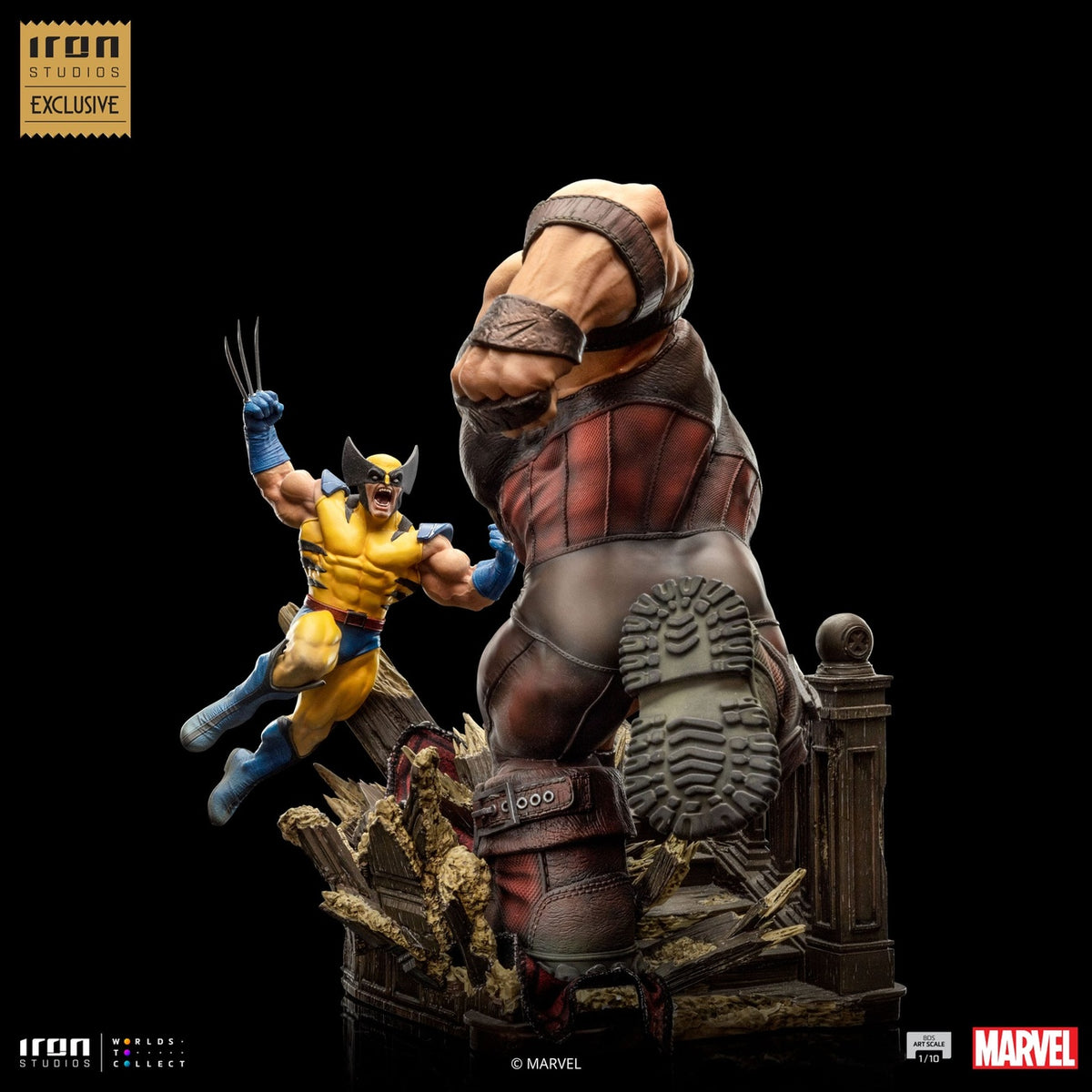 Productafbeelding Marvel BDS Art Scale Statue 1/10 Wolverine vs Juggernaut heo EU Exclusive 30 cm