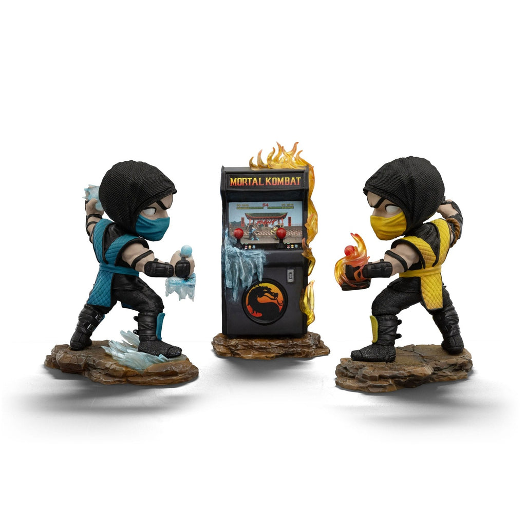 Productafbeelding Mortal Kombat Mini Co. PVC Figuren Scorpion vs Subzero Arcade Set 15 cm