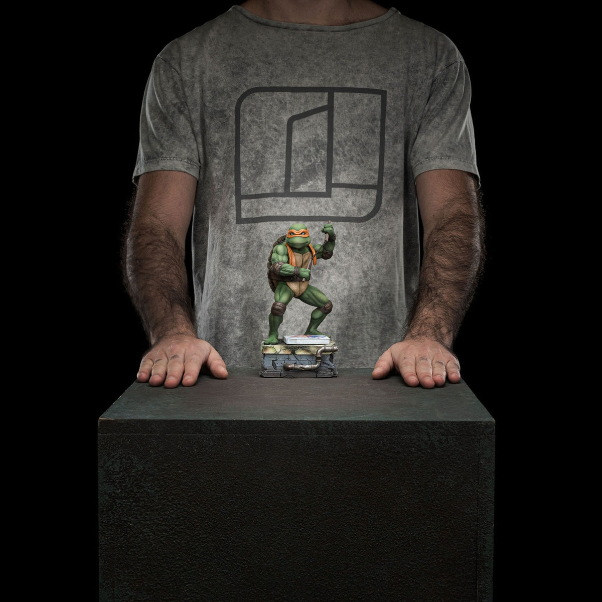 Productafbeelding Teenage Mutant Ninja Turtles Art Scale Beeld 1/10 Michelangelo 19 cm