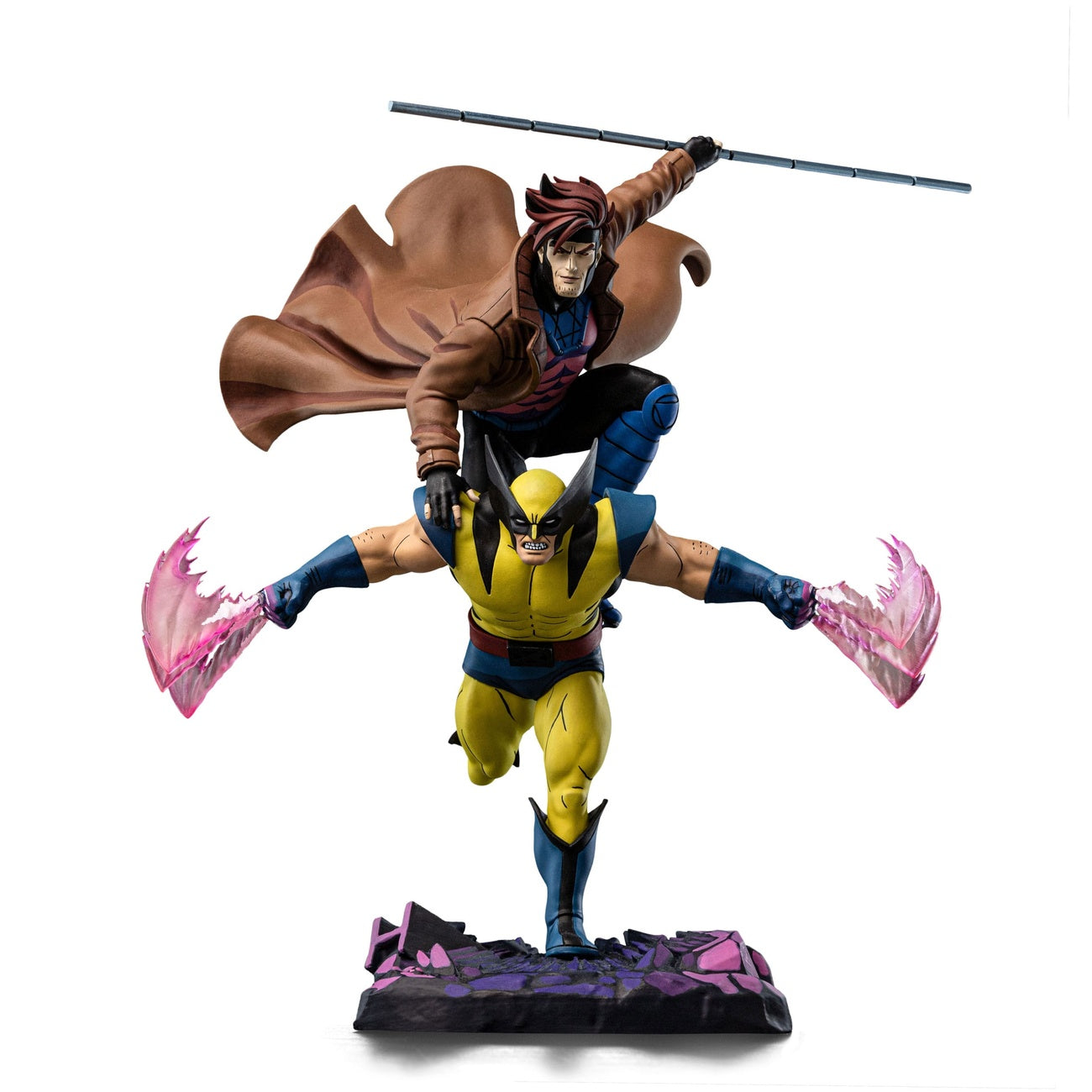 Productafbeelding Marvel Deluxe Art Scale Statue 1/10 X-Men97 Gambit & Wolverine 29 cm