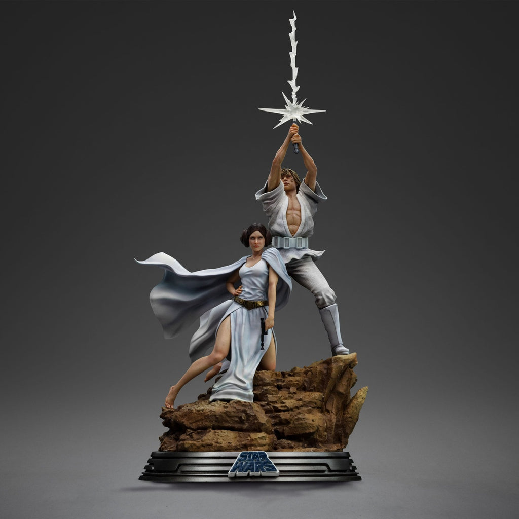 Productafbeelding Star Wars Deluxe Art Scale Beeld 1/10 Luke en Leia 41 cm