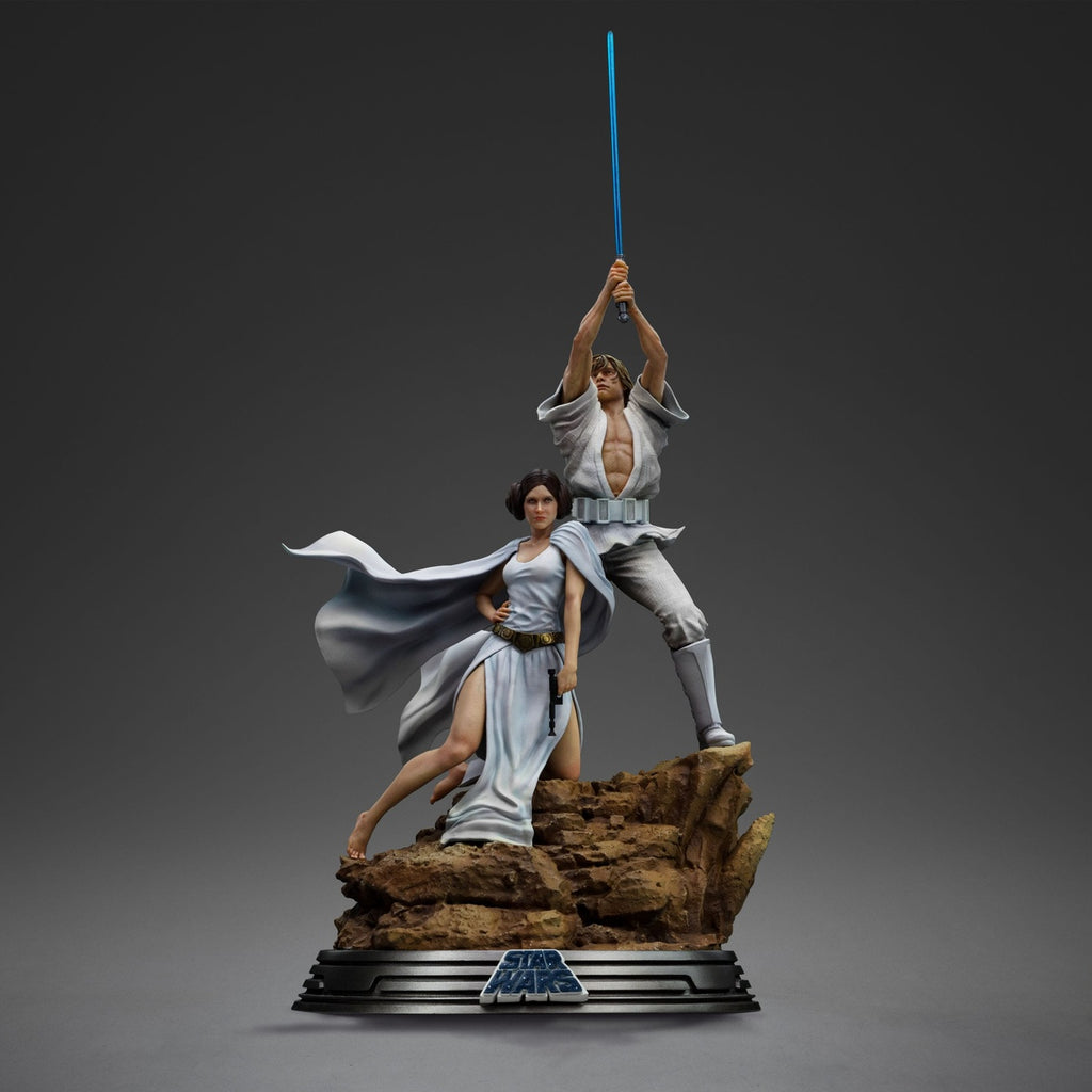 Productafbeelding Star Wars Deluxe Art Scale Beeld 1/10 Luke en Leia 41 cm