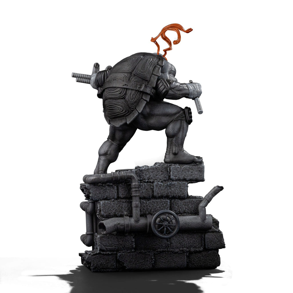 Productafbeelding Teenage Mutant Ninja Turtles Art Scale Statue 1/10 Michelangelo Zwart-wit Variant 26 cm heo exclusive
