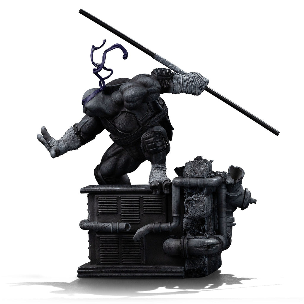 Productafbeelding Teenage Mutant Ninja Turtles Art Scale Statue 1/10 Donatello Zwart-wit Variant 26 cm heo exclusive