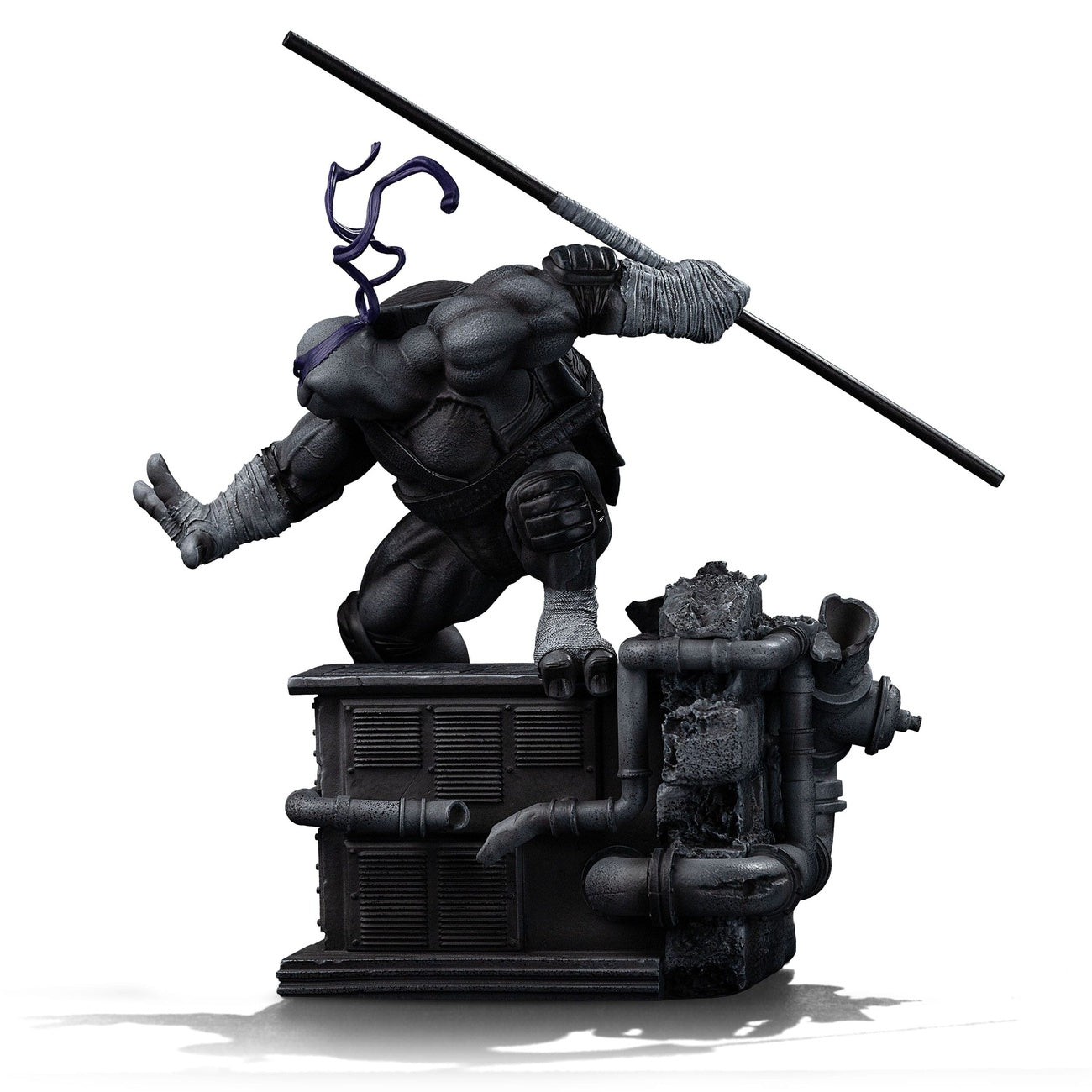 Productafbeelding Teenage Mutant Ninja Turtles Art Scale Statue 1/10 Donatello Zwart-wit Variant 26 cm heo exclusive
