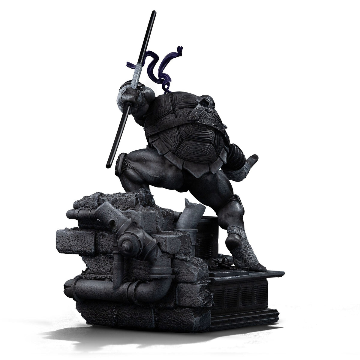 Productafbeelding Teenage Mutant Ninja Turtles Art Scale Statue 1/10 Donatello Zwart-wit Variant 26 cm heo exclusive