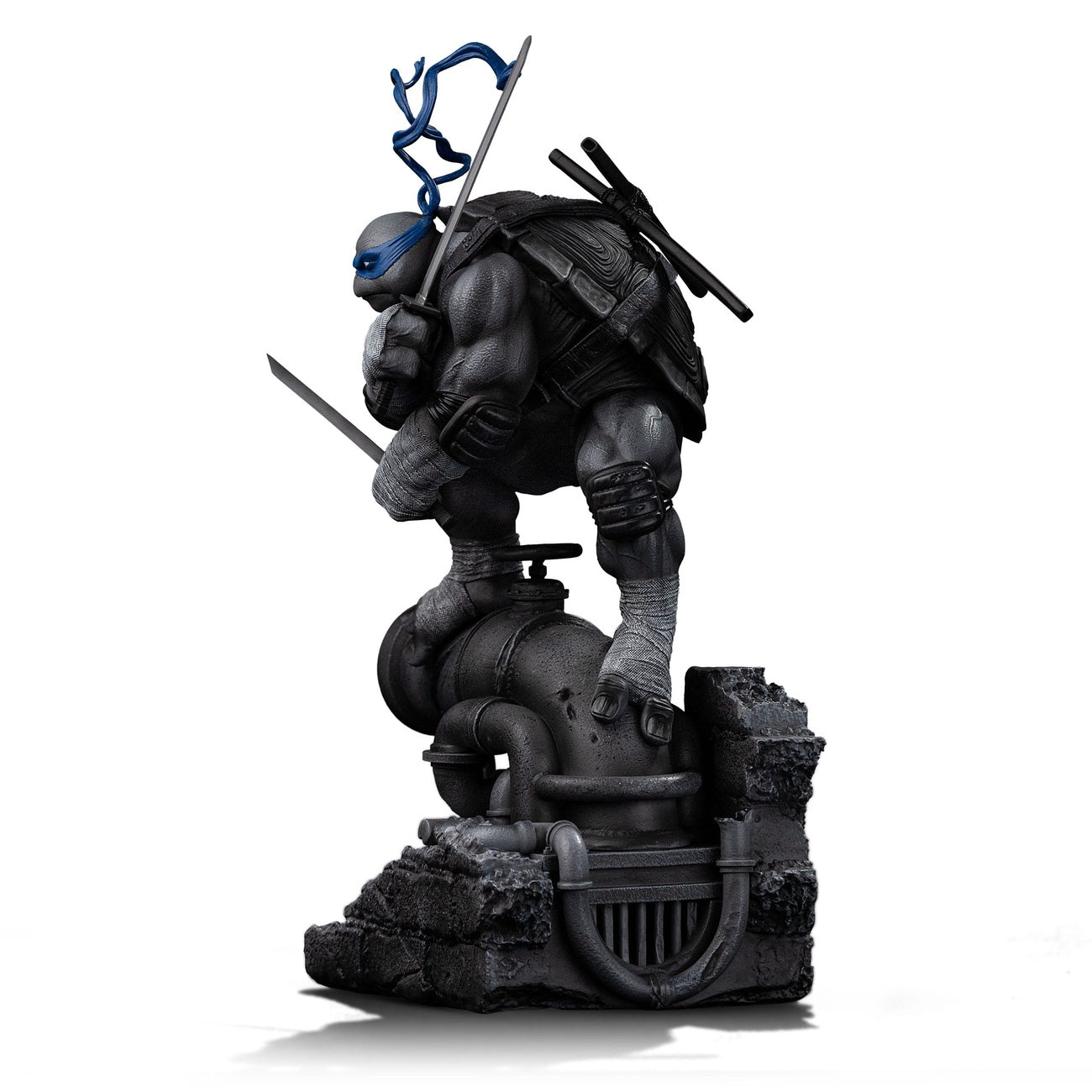 Productafbeelding Teenage Mutant Ninja Turtles Art Scale Statue 1/10 Leonardo Black and White Variant 26 cm heo exclusive
