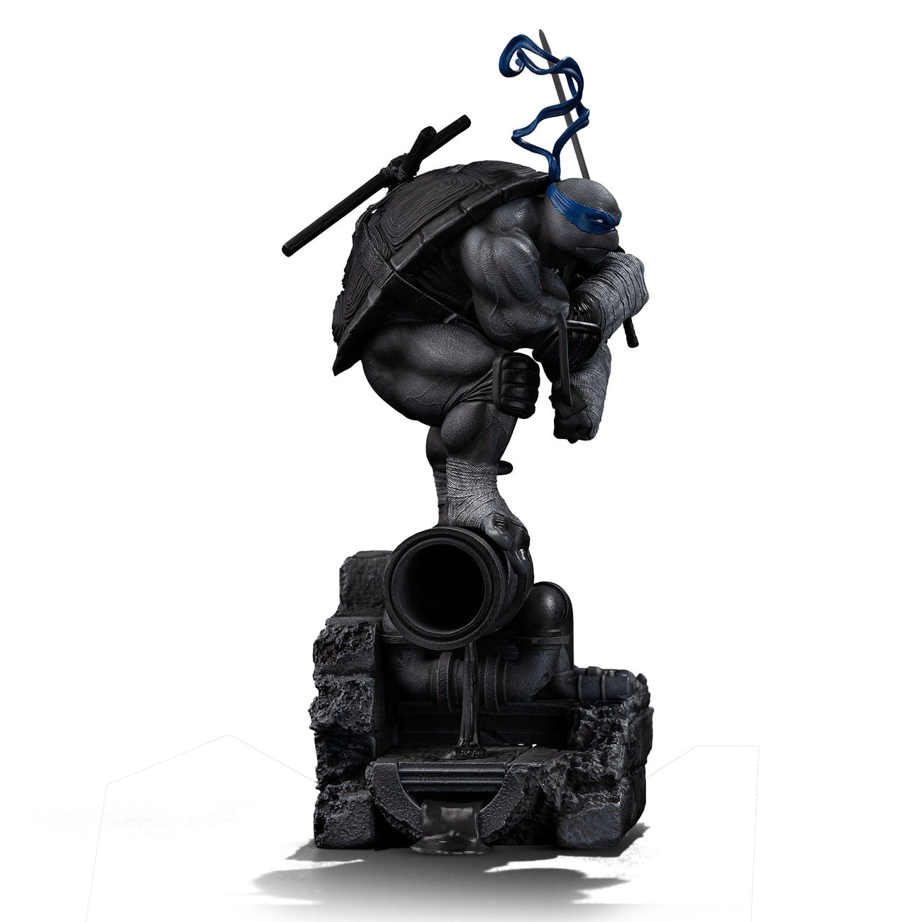 Productafbeelding Teenage Mutant Ninja Turtles Art Scale Statue 1/10 Leonardo Black and White Variant 26 cm heo exclusive