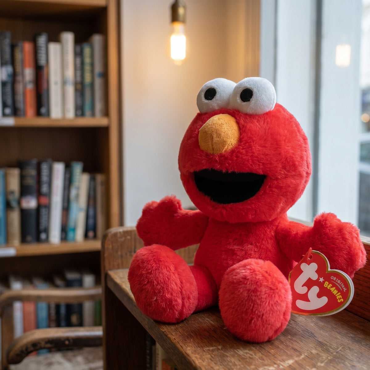Productafbeelding Sesamstraat - Elmo Knuffelfiguur 15 cm