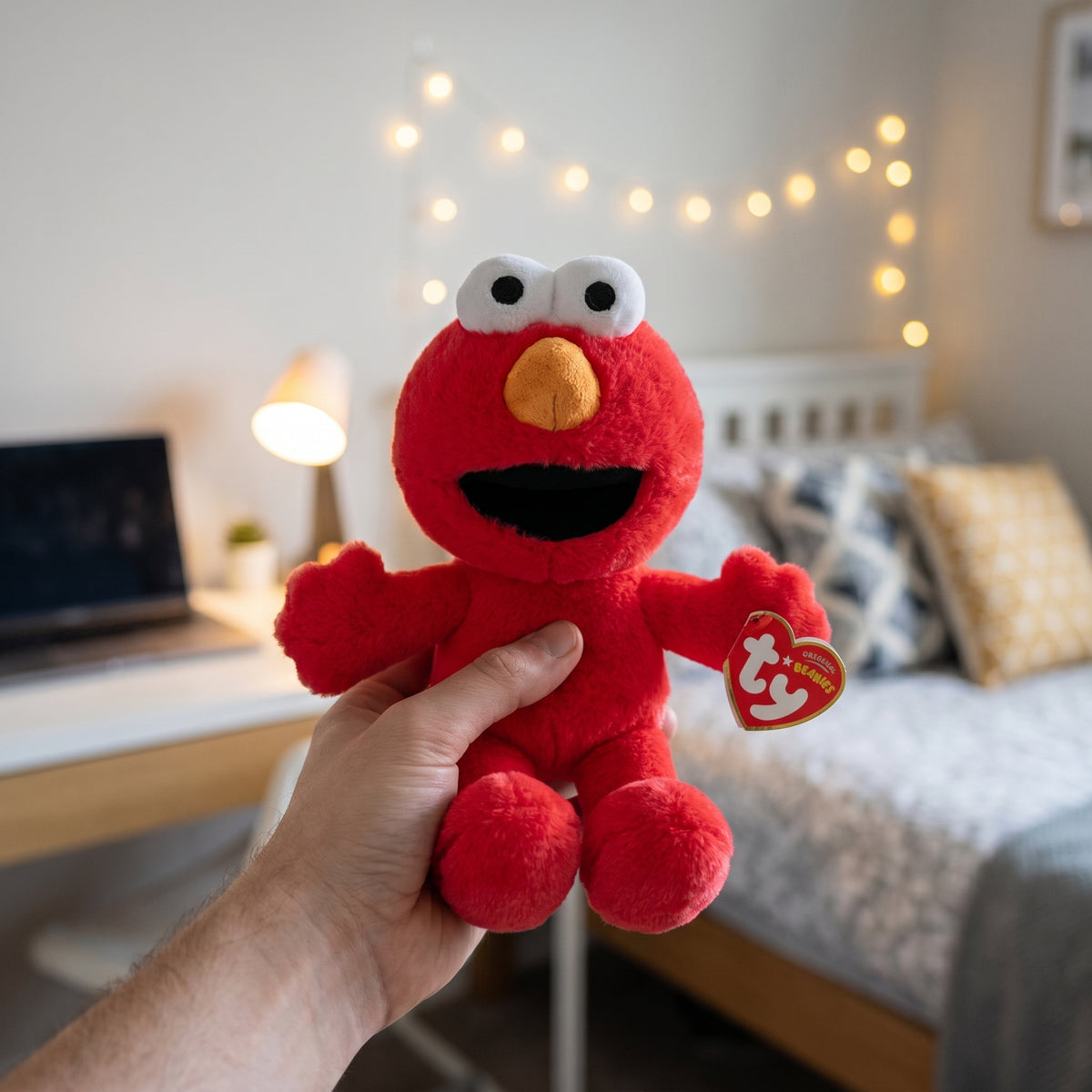 Productafbeelding Sesamstraat - Elmo Knuffelfiguur 15 cm