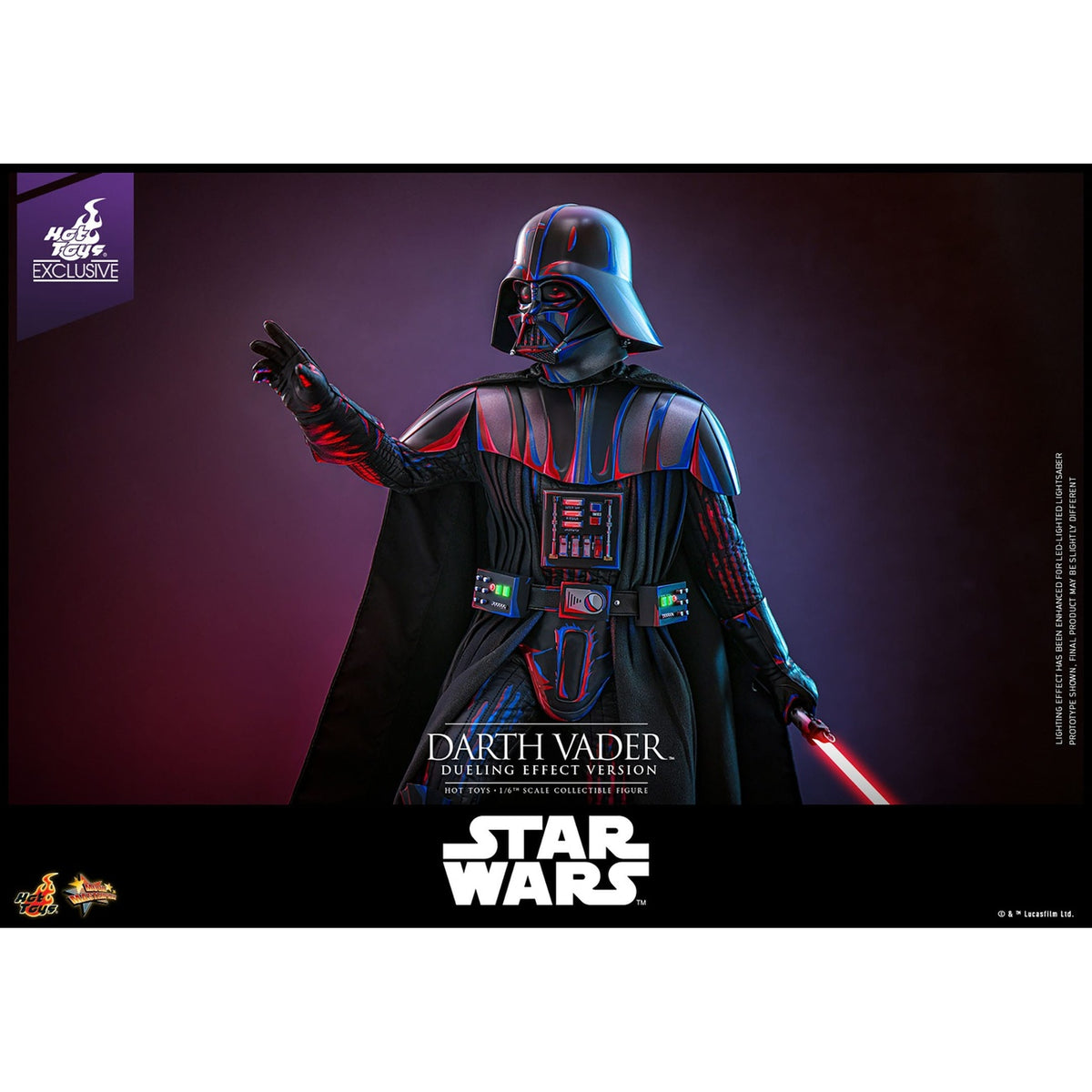 Product image Star Wars Movie Masterpiece Action Figure 1/6 Darth Vader (Dueling Effect Version) Hot Toys Exclusive 35 cm