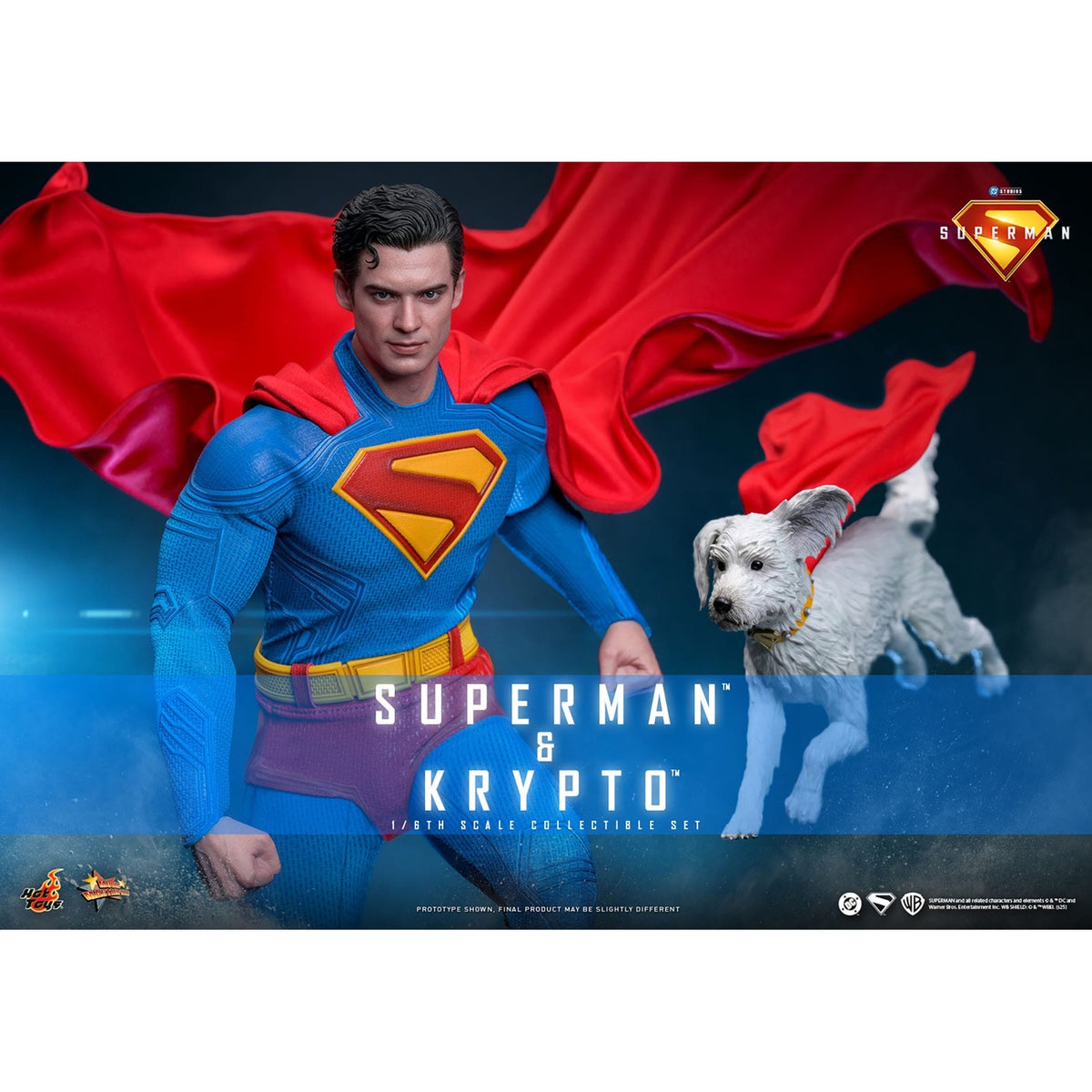 Productafbeelding Superman (2025) Movie Masterpiece actiefiguur 1/6 Superman & Krypto 33 cm