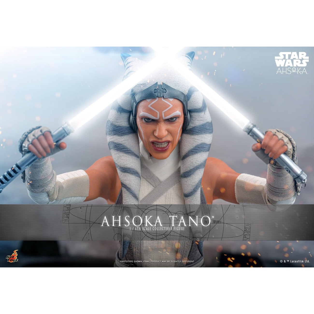 Productafbeelding Star Wars: Ahsoka Actiefiguur 1/6 Ahsoka Tano 28 cm