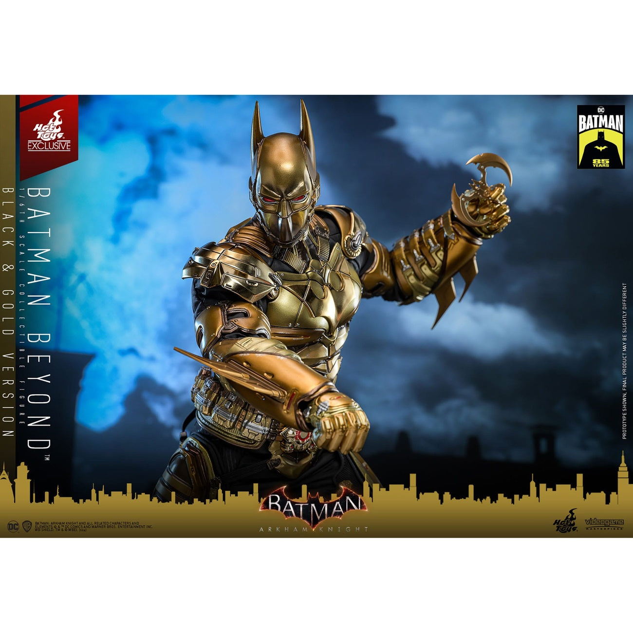 Productafbeelding Batman: Arkham Knight Video Game Masterpiece actiefiguur 1/6 Batman Beyond (Black & Gold Version) 32 cm